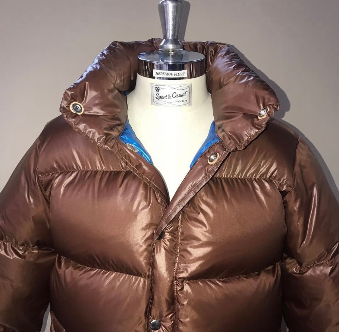 헤리티지플로스 17FW 패딩 브라운 M 상품이미지1