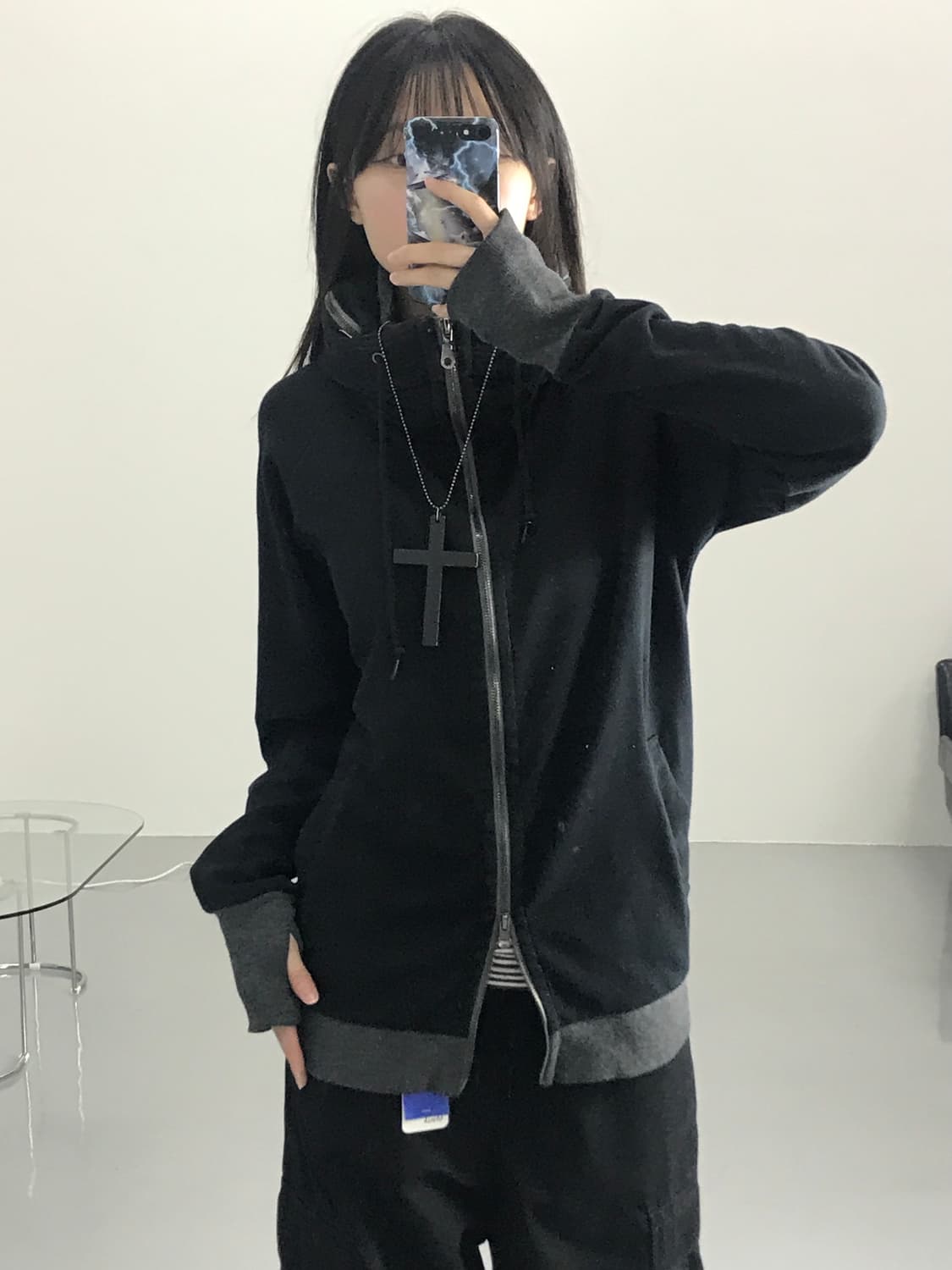 정글스톰 하이넥 집업 상품이미지1