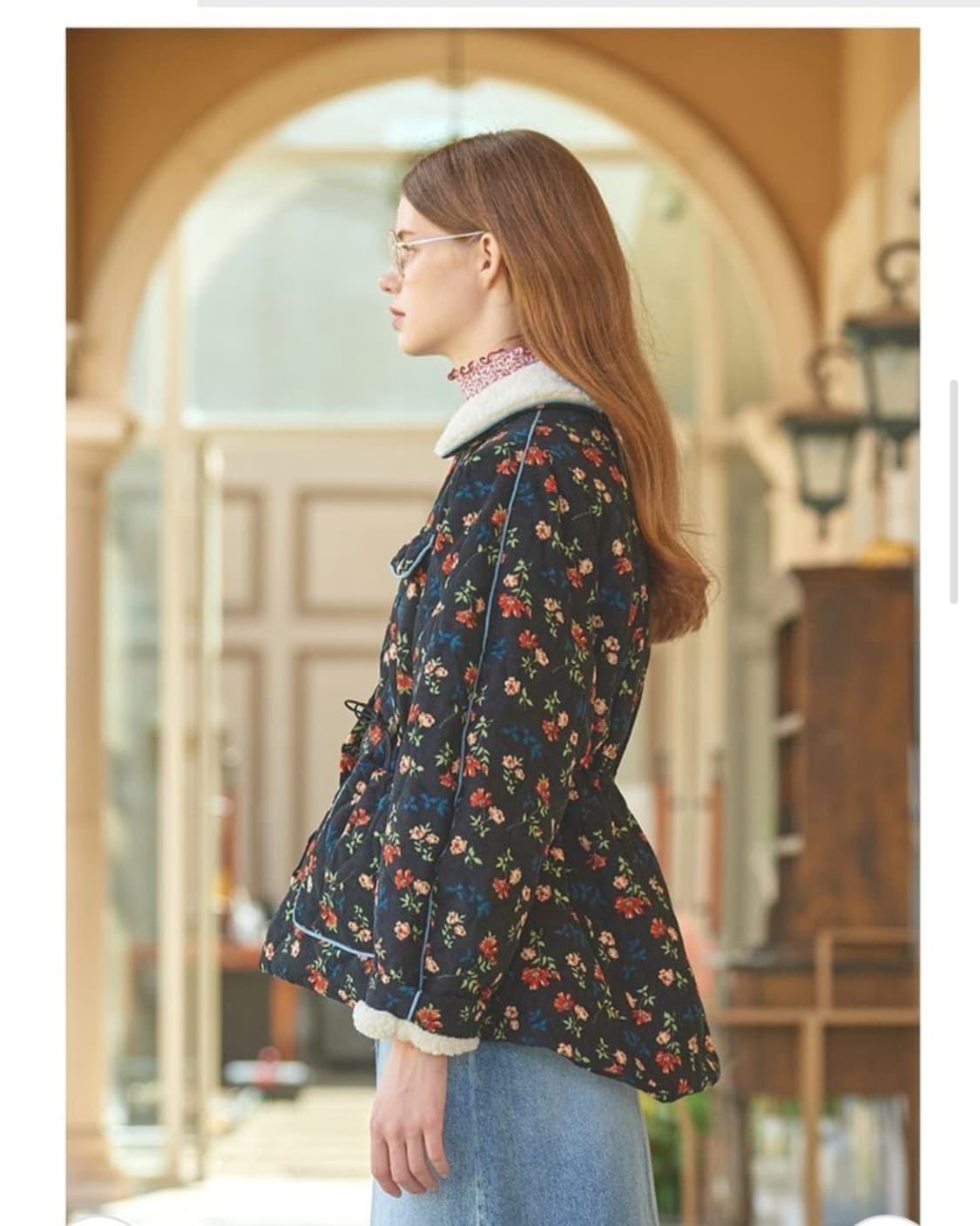 바이탈싸인 플라워 코듀로이 플리스 자켓  상품이미지7