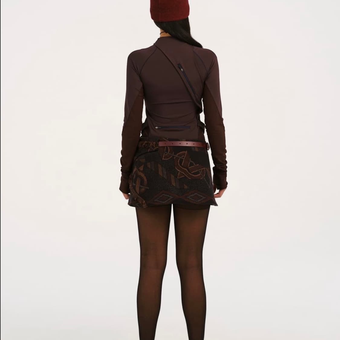 Cinched Pocket Skirt w/ Leather Belt 상품이미지3