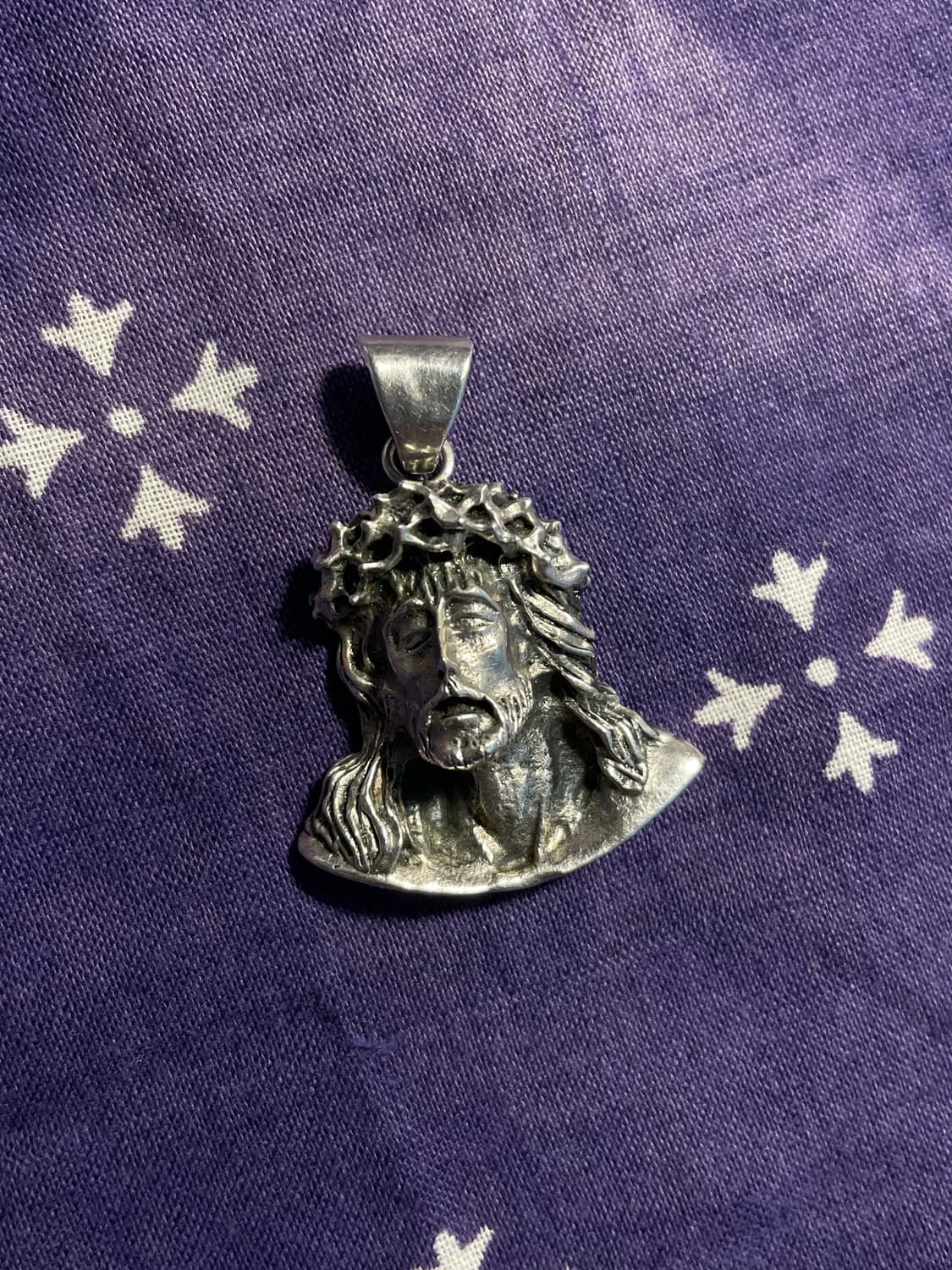 Vintage 925 Silver Jesus Pendant 상품이미지1