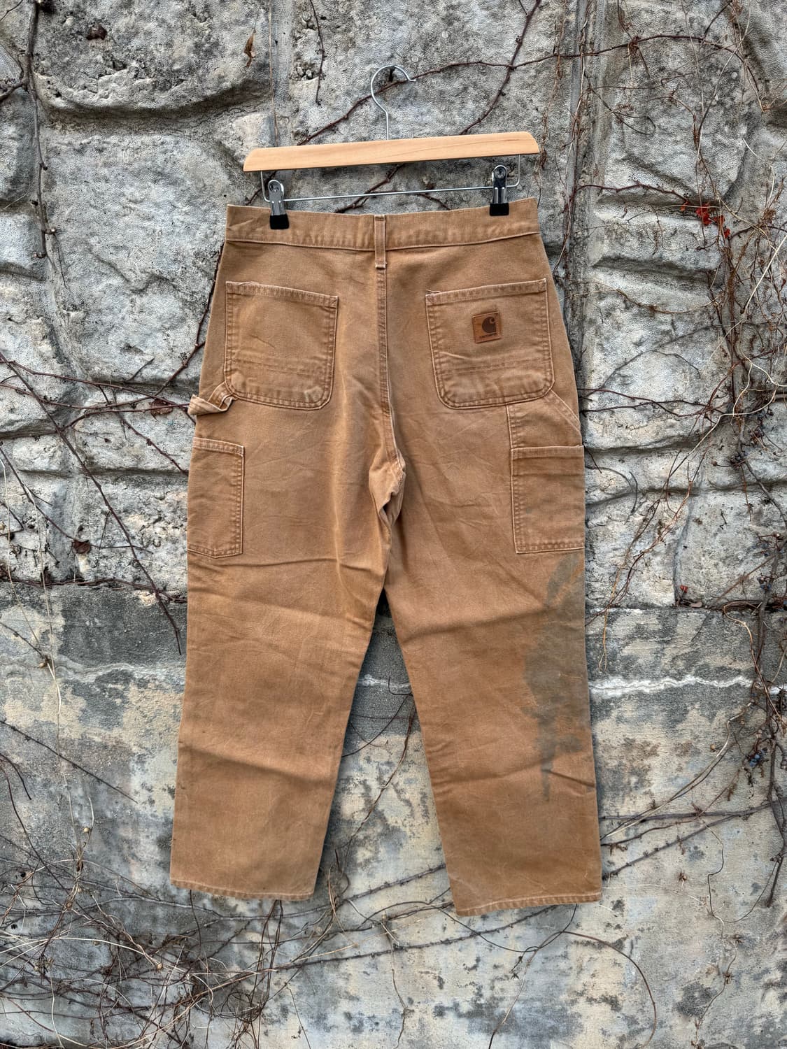 칼하트 빈티지 b11 brn 덕캔버스 카펜터 싱글니 워크 팬츠 30 상품이미지2