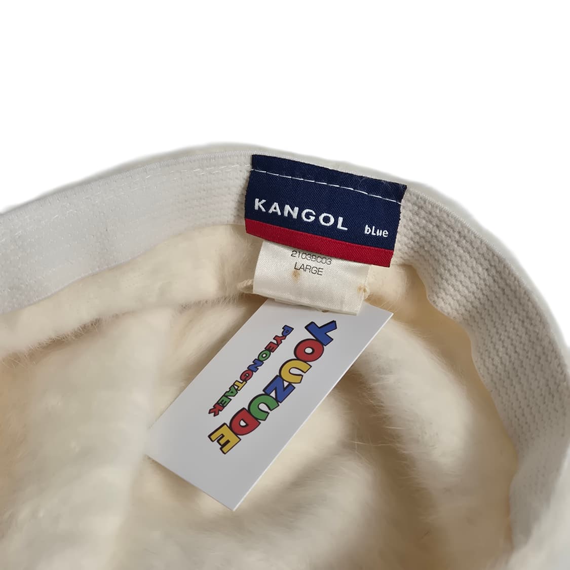 KANGOL) 캉골 퍼앙고라 볼캡 화이트
 상품이미지5