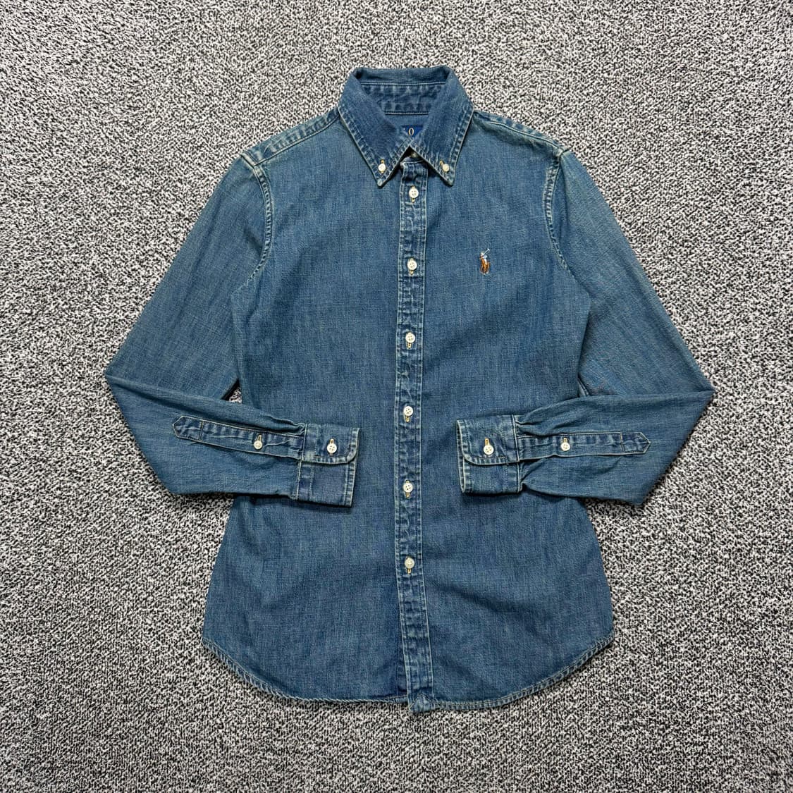 Name : 폴로 랄프로렌 샴브레이 시그니처로고 데님 셔츠 :) 상품이미지1