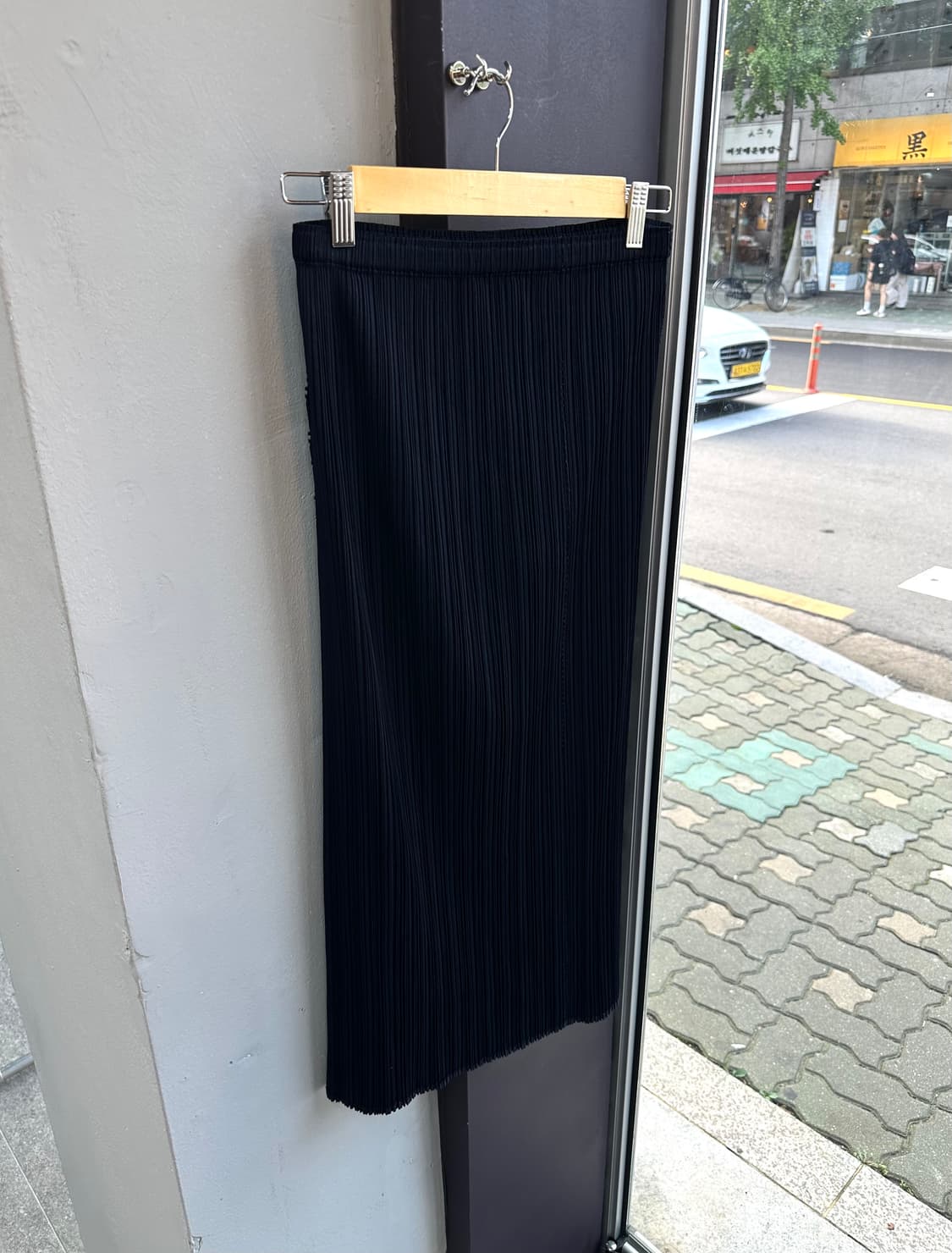3/ 이세이미야케 해칭 주름 스커트 상품이미지2