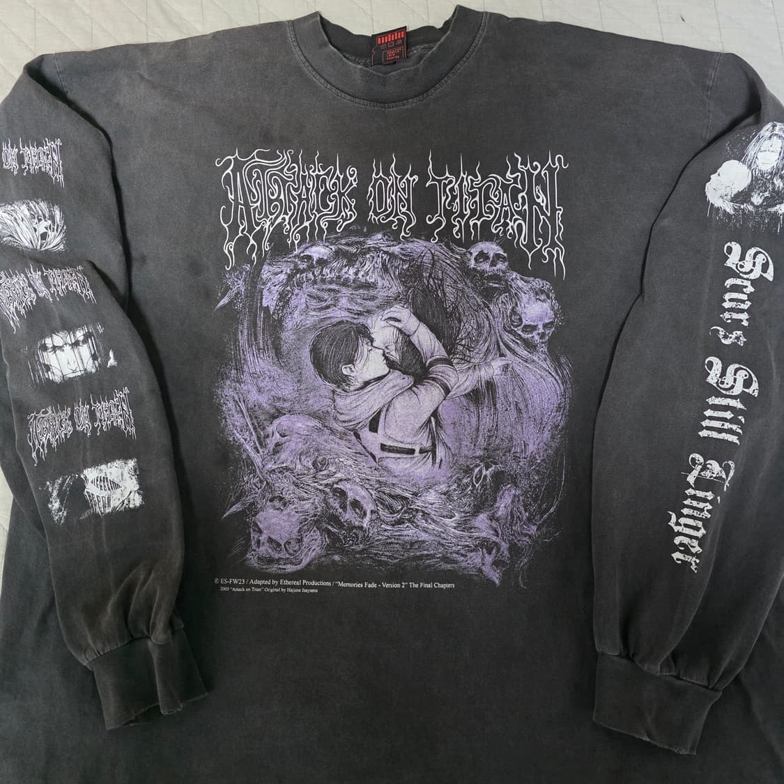 [XXL] 진격의거인 부틀렉 이더리얼 스튜디오 페이드 블랙 롱슬리브 상품이미지3