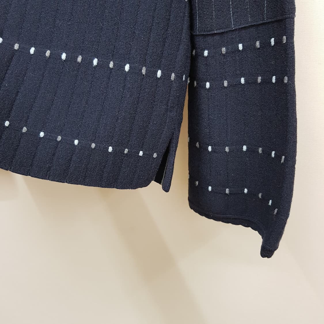 한섬 SJSJ  도트 스트라이프 니트 투피스 세트  F사이즈 상품이미지4