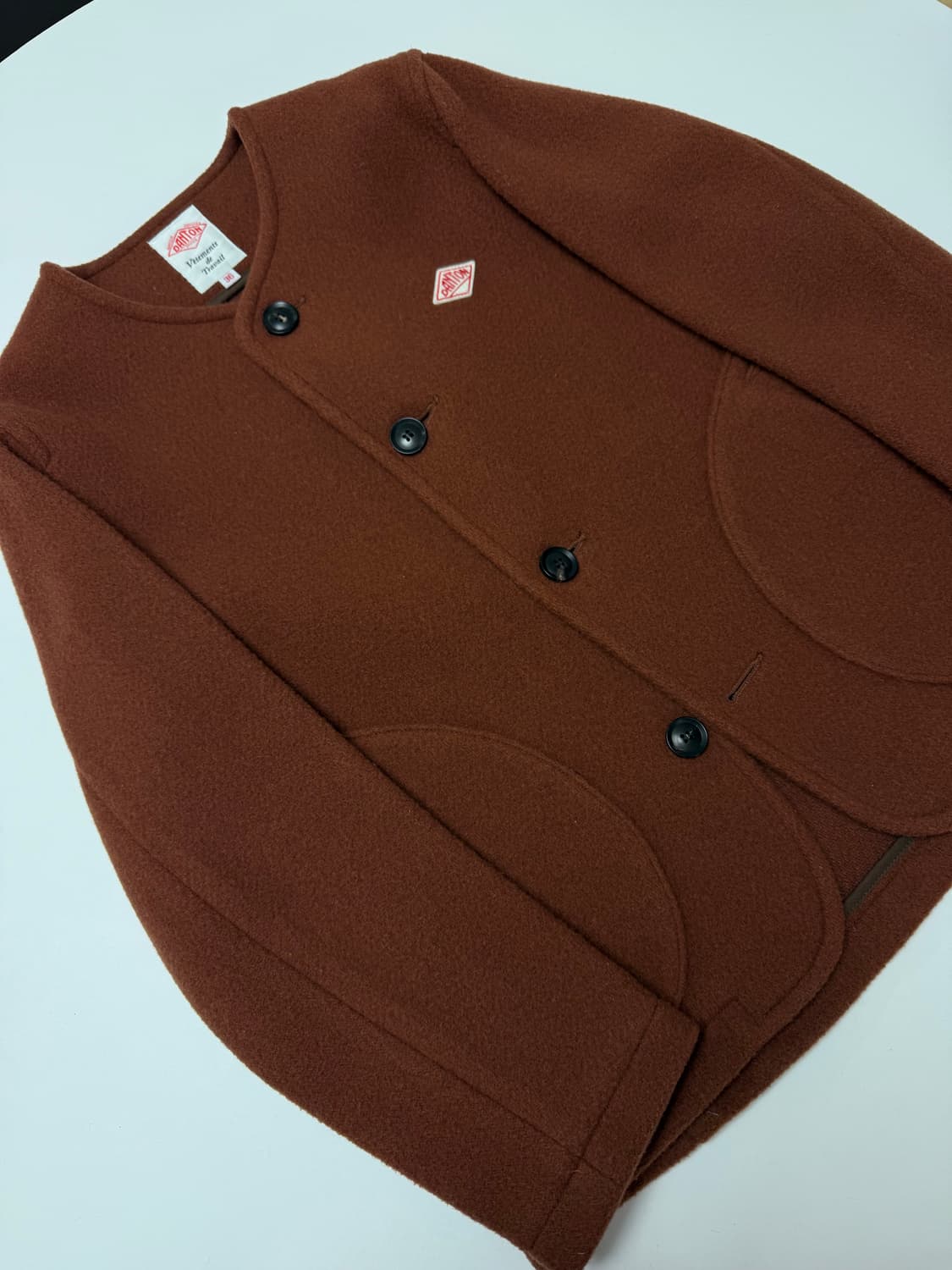 단톤 노카라 울자켓 36 size 상품이미지1