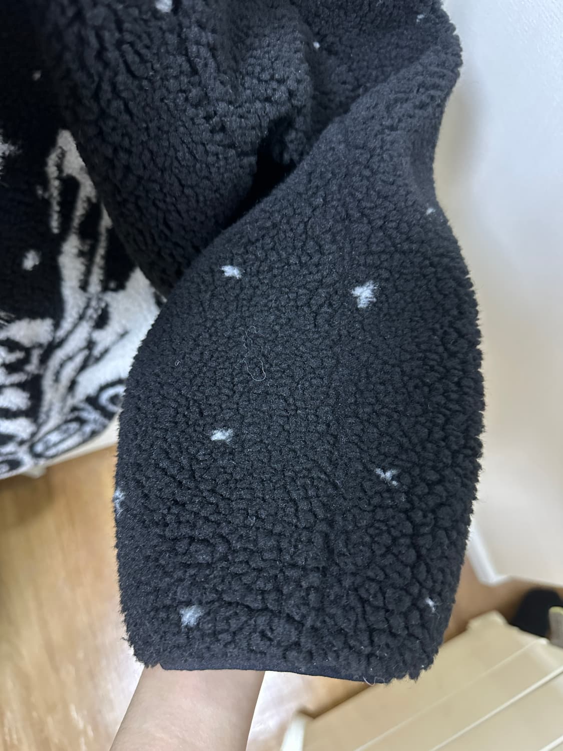 SKIING FLEECE HOODIE JACKET BLACK 상품이미지5