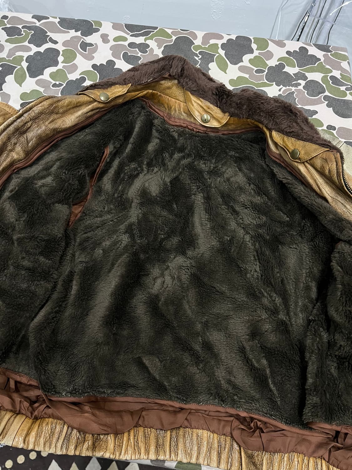 Made in JAPAN G1 소가죽 플라이트 봄버자켓 상품이미지7