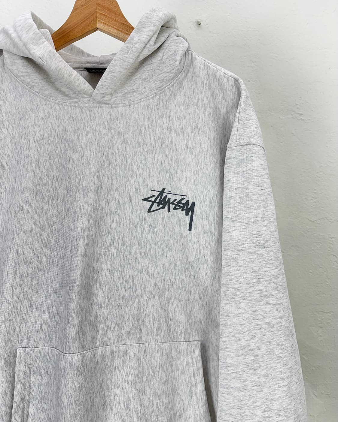 스투시 22fw 8볼 페이디드 후드 애쉬 헤더 상품이미지4