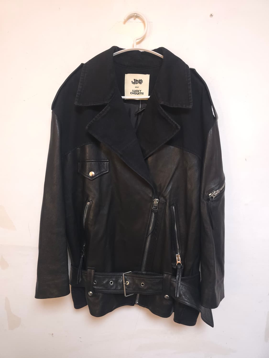 럭키슈에뜨 라이더 천연 가죽 자켓 FREE (새상품) 상품이미지1