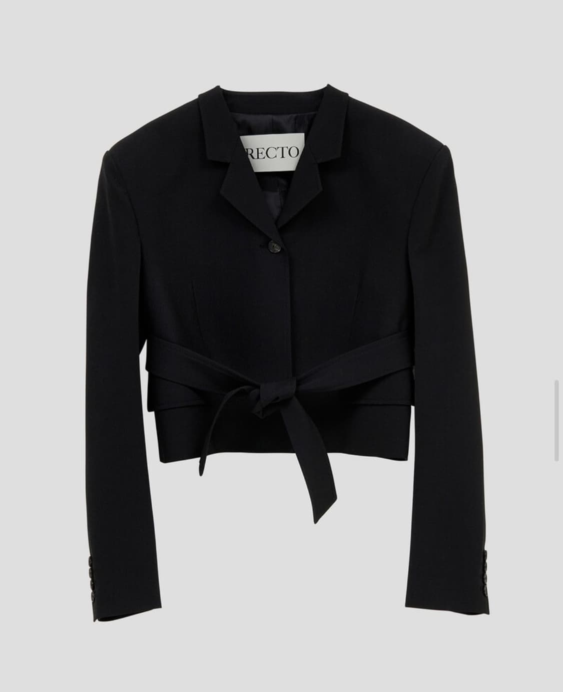 렉토 벨티드 크롭자켓 상품이미지2