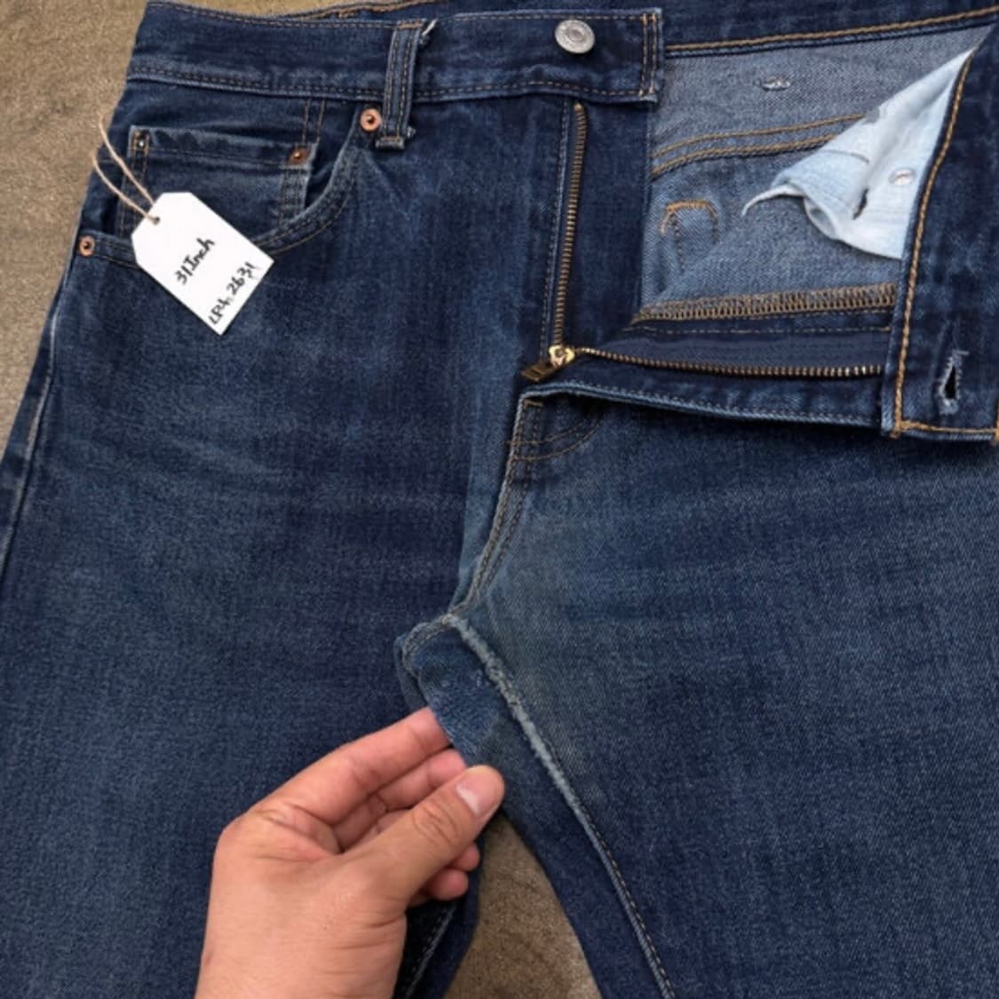 (31) 리바이스 517 부츠컷 데님 진청 워싱 상품이미지6
