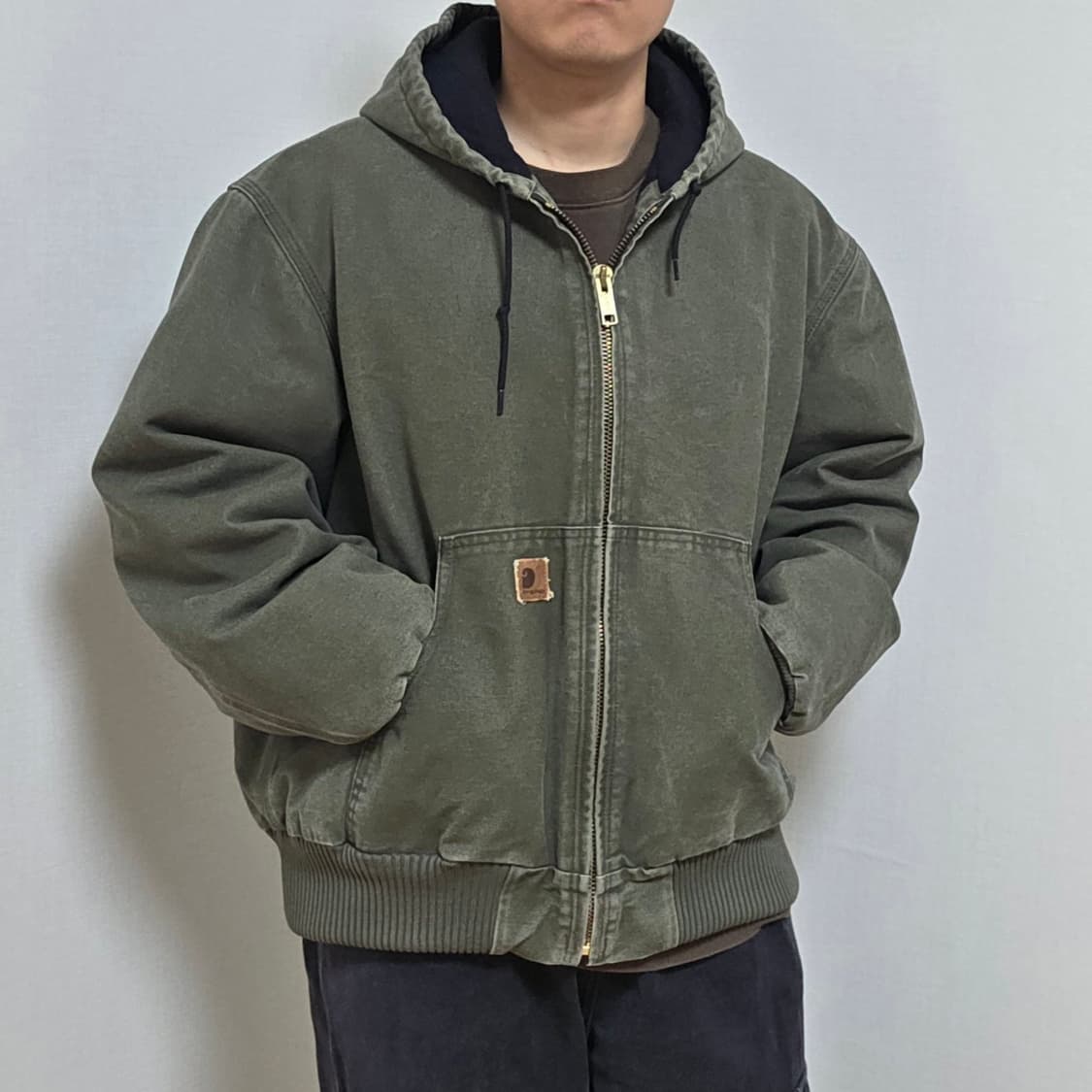 칼하트 액티브 자켓 arg 칼하트 후드자켓 칼하트 j130 mos 모스 상품이미지2