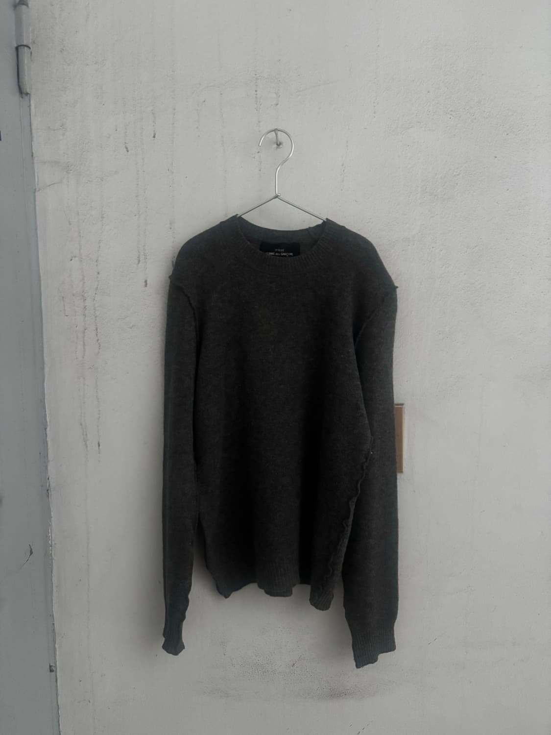 꼼데가르송 트리콧 그레이 니트 상품이미지2