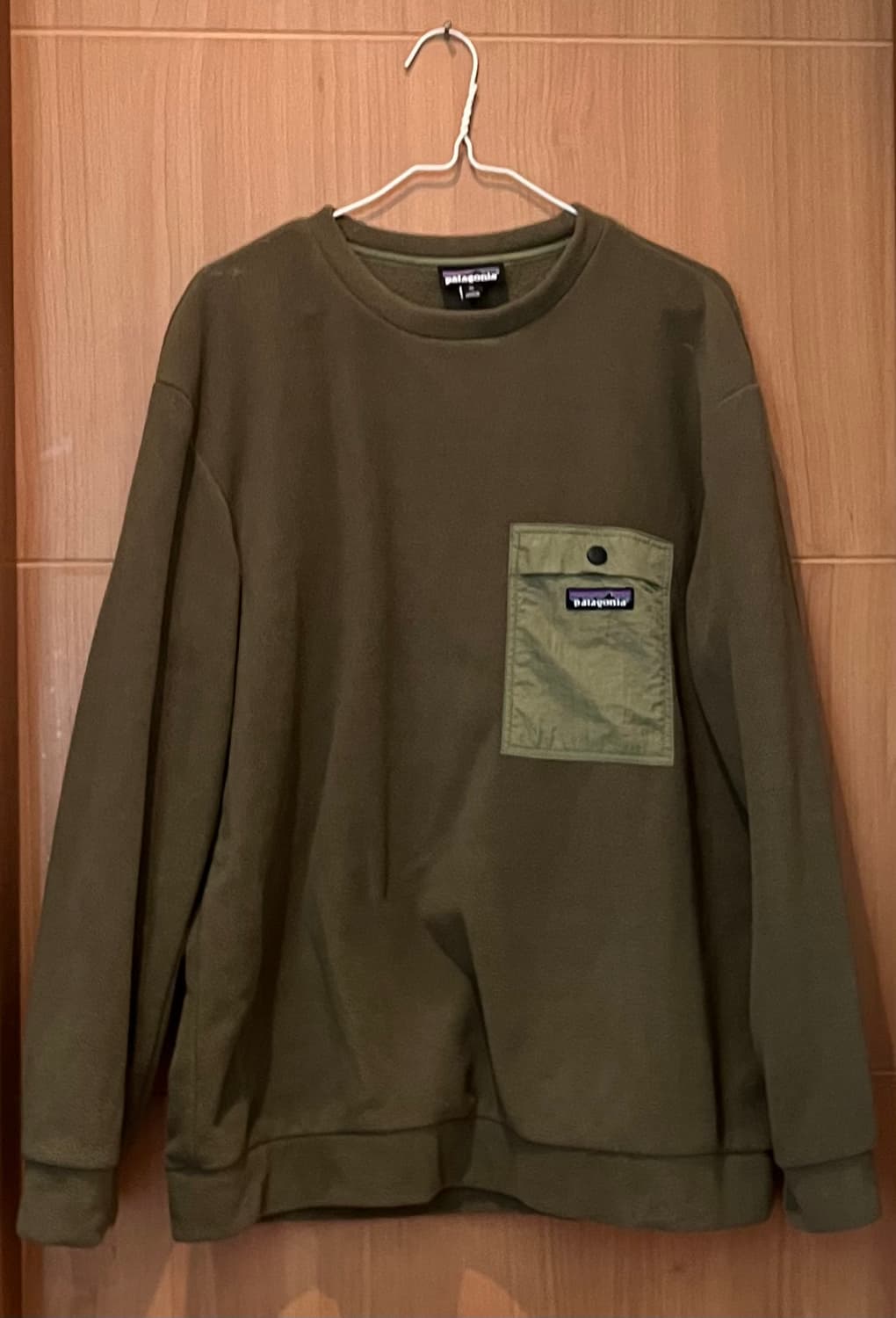 파타고니아 플리스 맨투맨 XL 카키 상품이미지1