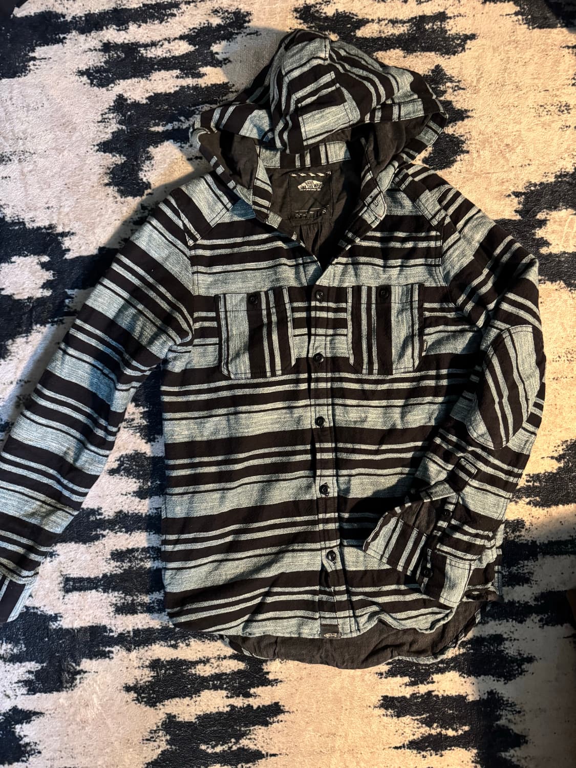 Vans 반스 스트라이프 셔츠 후드  상품이미지1