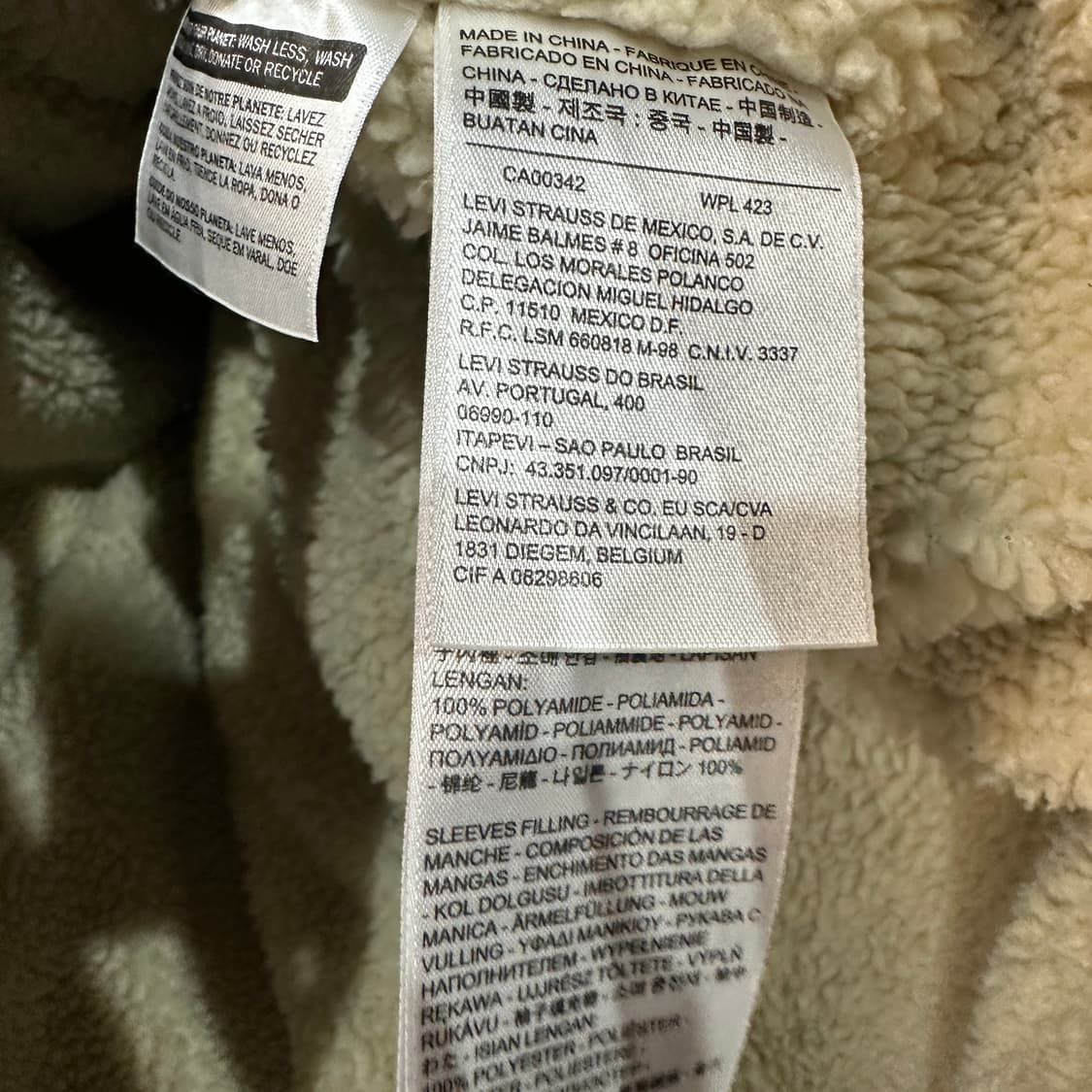 리바이스 양털 데님 청자켓 M 상품이미지5