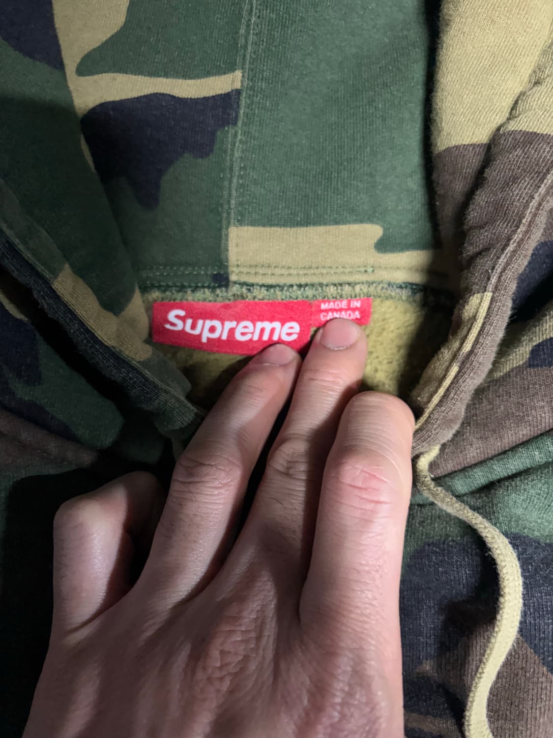 슈프림 스몰박스로고 카모 후드집업 XL 상품이미지2