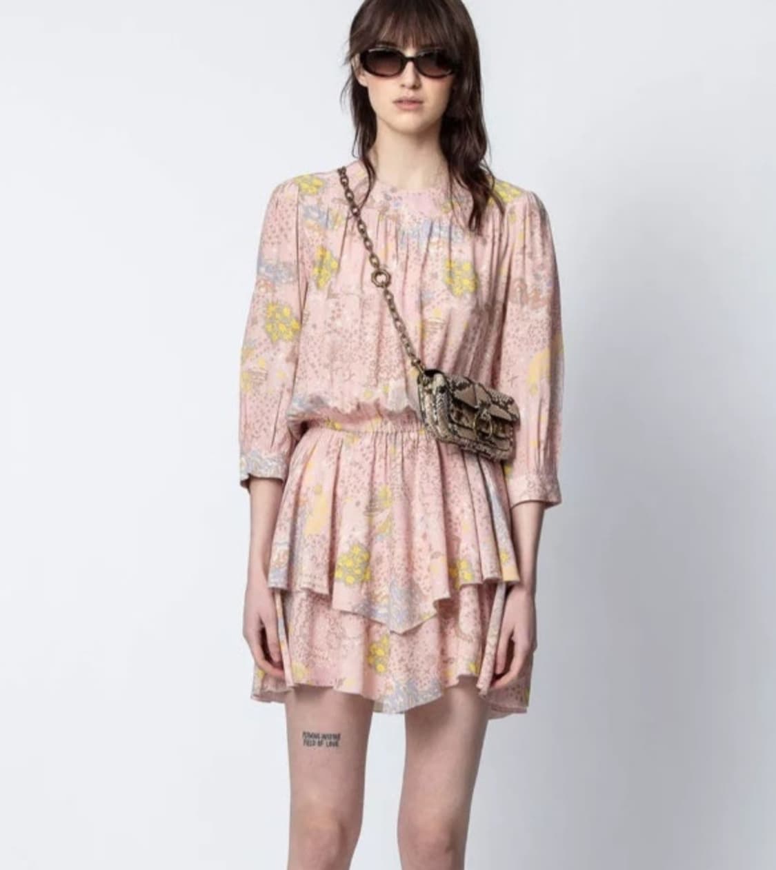 벚꽃룩🌸 쟈딕앤볼테르 루카 프린트 글램 락 드레스 상품이미지4
