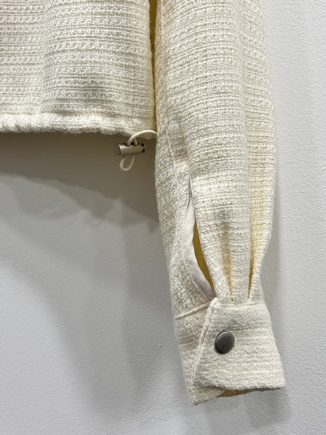 SOARE 크롭 트위드 집업 자켓  F 아이보리 상품이미지3