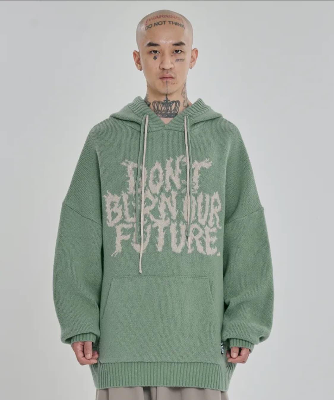 아조바이아조 니트 후디 민트 상품이미지1