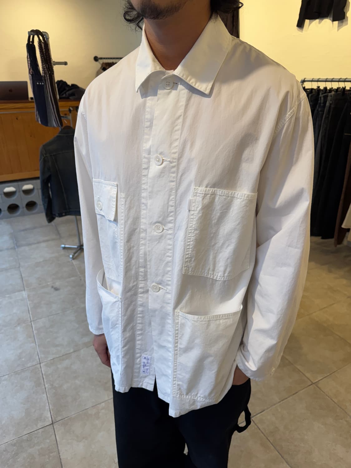 S.H White Work Chore Jacket 상품이미지1
