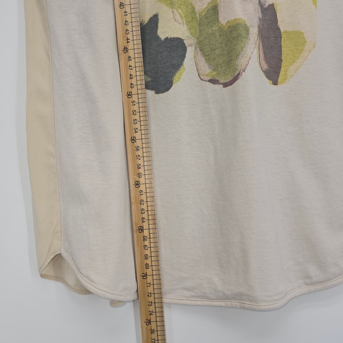 KUHO 프린팅 배색 티셔츠 / 미니멀 아트 반팔 티 상품이미지7