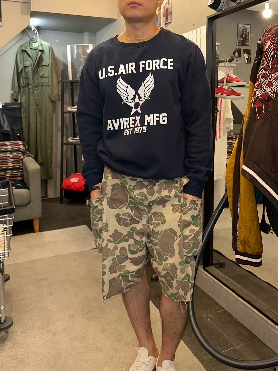 Avirex U.S. Air Force logo sweatshirt 상품이미지2
