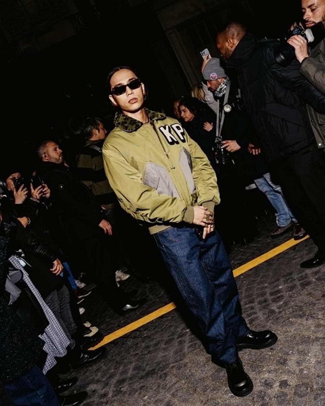 새상품) 겐조 레오파드 봄버 자켓 m (식케이, 코드 쿤스트 착용) 상품이미지4