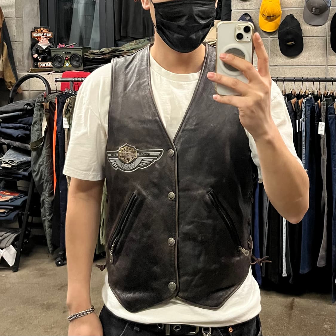 할리데이비슨 100주년 가죽 베스트 (100) 상품이미지8