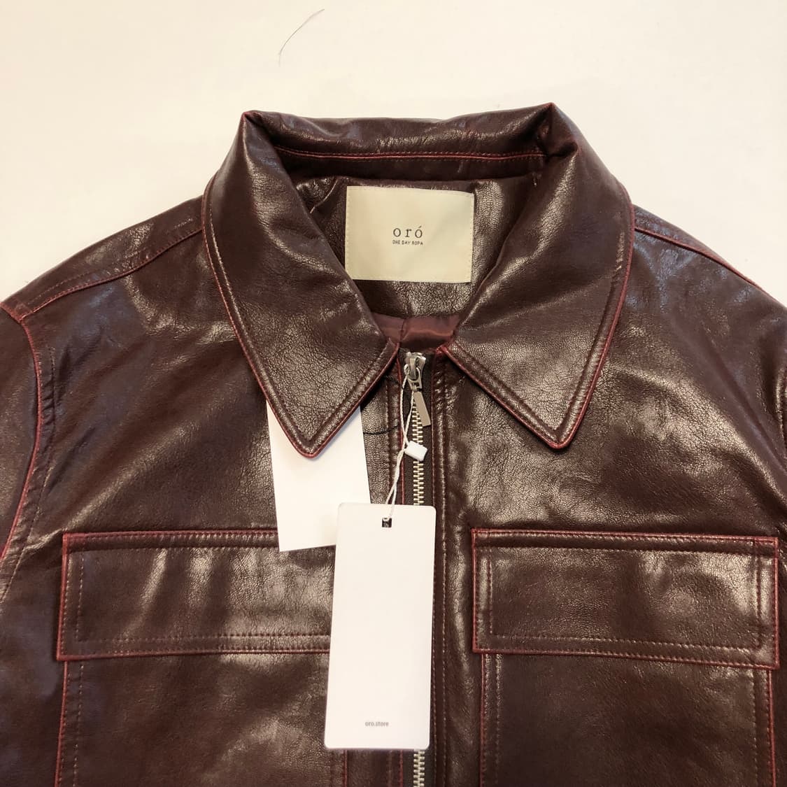오로 레더자켓 상품이미지3