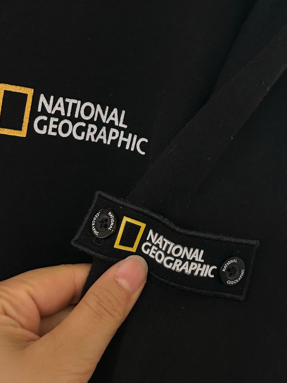 내셔널지오그래픽 블랙 맨투맨 L 상품이미지5