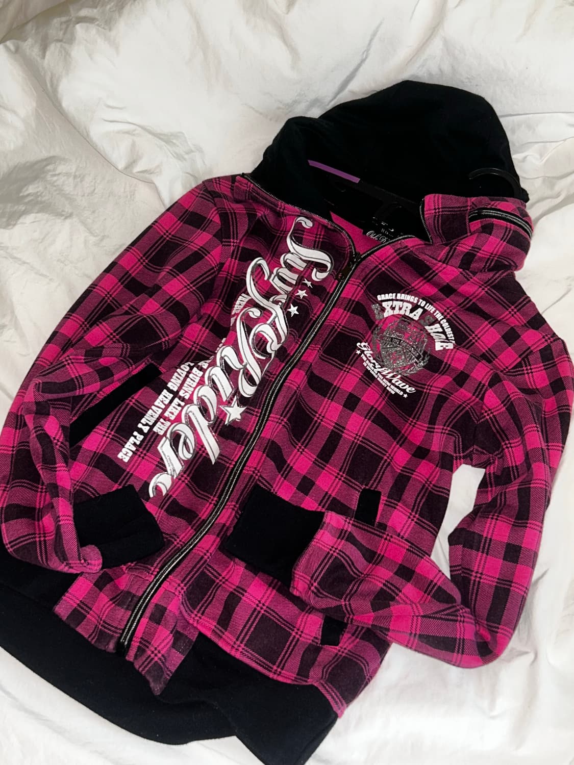 빈티지 키치무드 체크 집업  상품이미지1