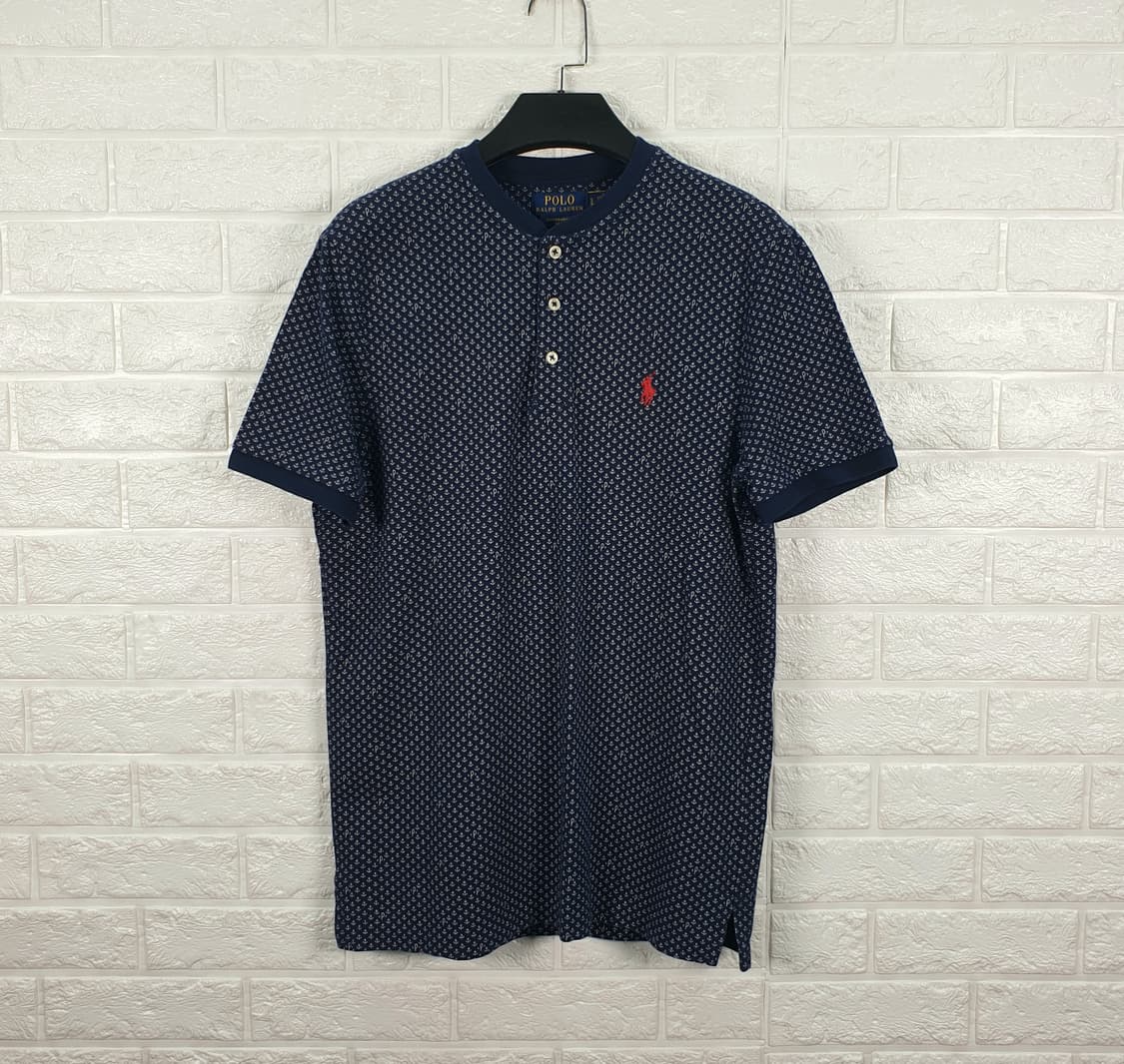 [95]폴로랄프로렌 앵커 패턴 헨리넥 반팔티 상품이미지2