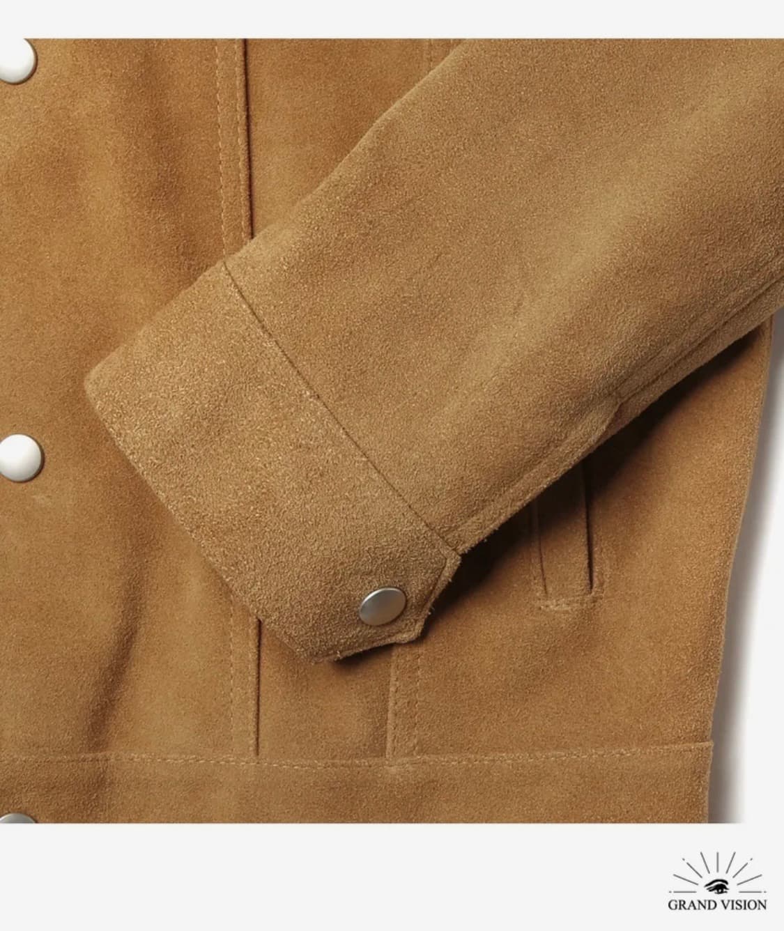 그랜드 비전 리얼 레더 스웨이드 트러커 자켓(L) 상품이미지6