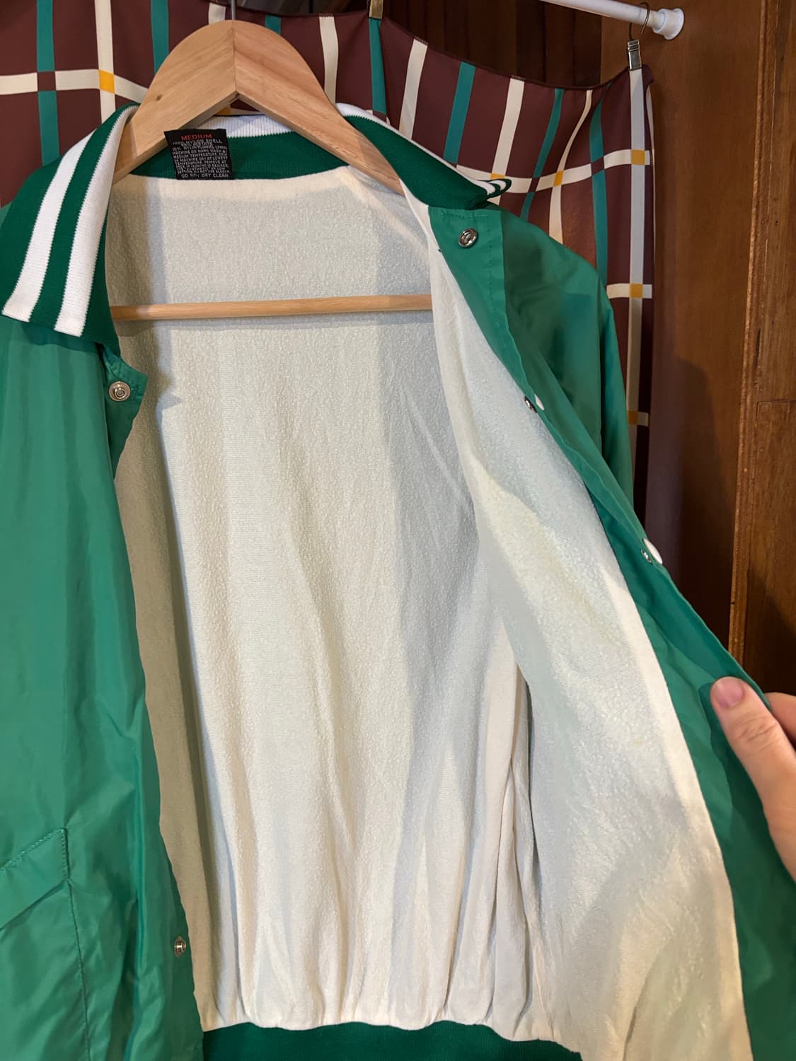 Hilton 빈티지 새틴 봄버 자켓 상품이미지5