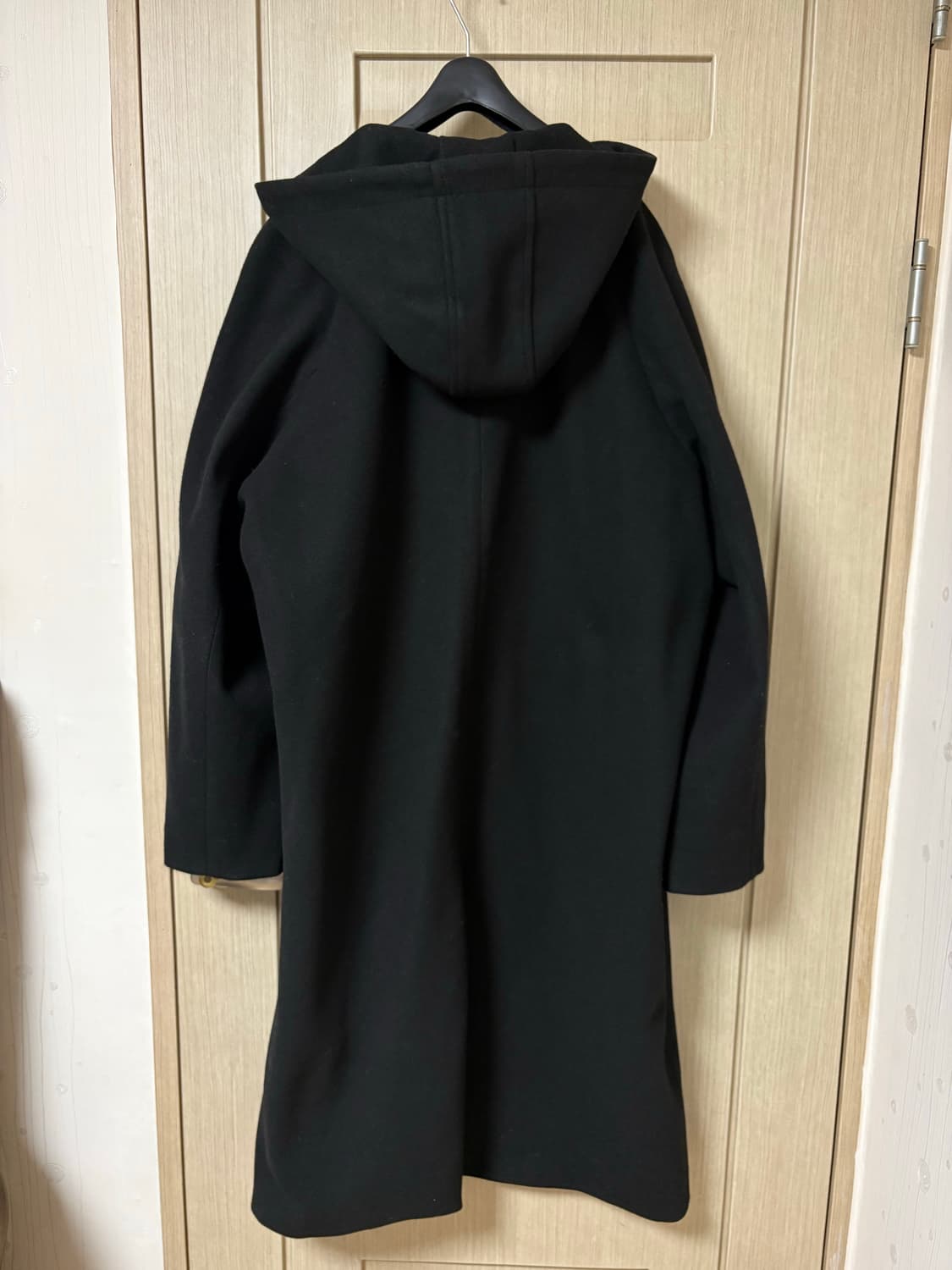 빈티지 블랙 후드 코트 상품이미지3