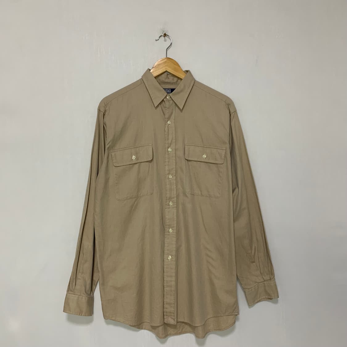 폴로 랄프로렌 베이지 코튼 셔츠 빈티지 M 상품이미지1