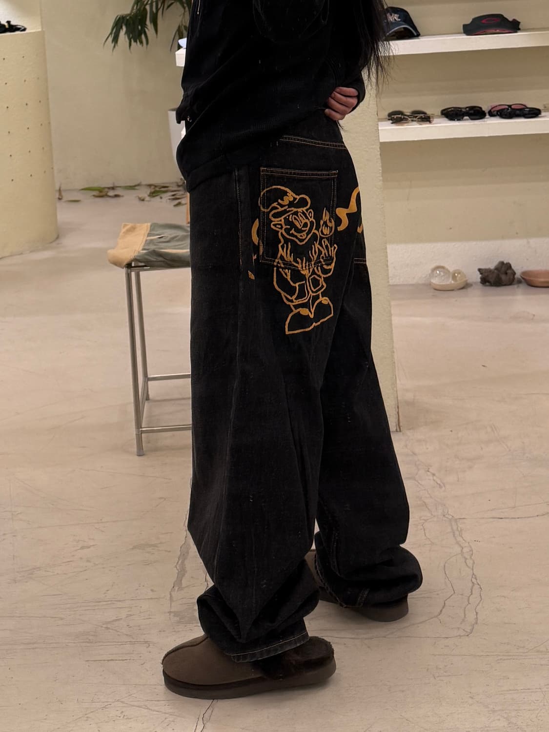 위캔더스 드워프 와이드 데님 팬츠 U233 상품이미지2