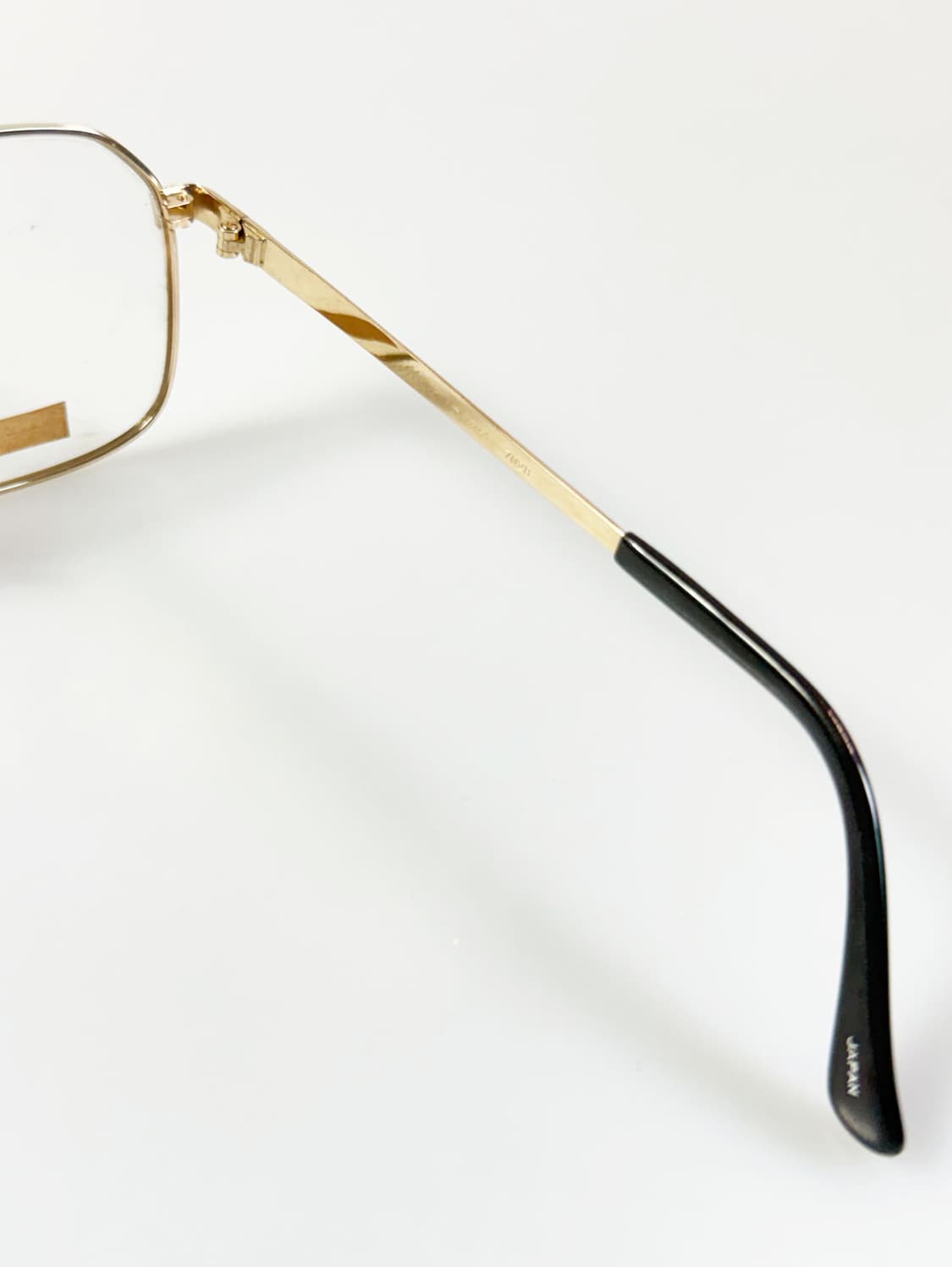 90s MONT BLANC 골드 티타늄 보잉 스퀘어 빈티지 안경 상품이미지6