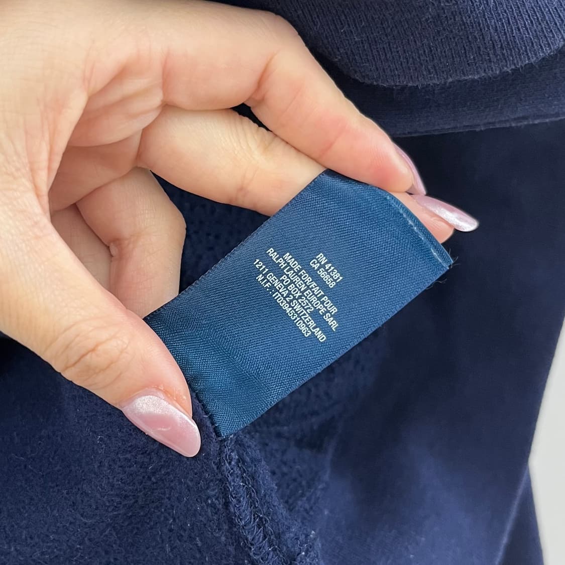 폴로 랄프로렌 레드 포니 네이비 후드집업 상품이미지6