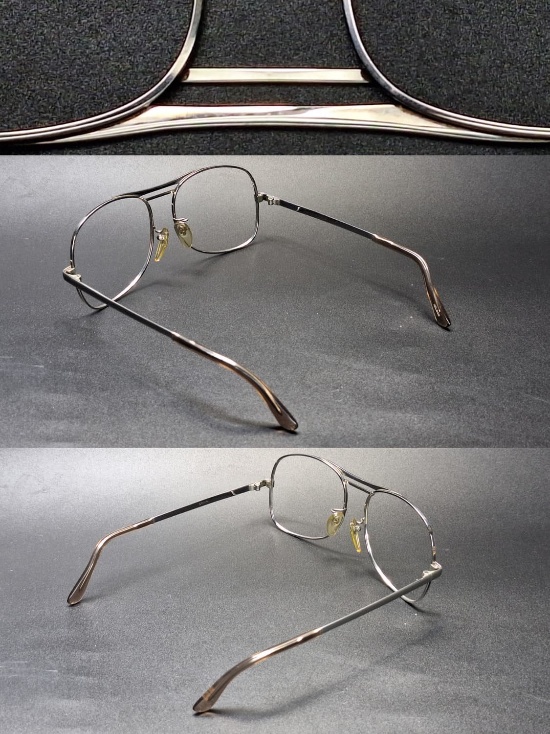 80s 일본제 빈티지 데드스톡 미사용/54mm 안경테 샤르망 NO.205 상품이미지8