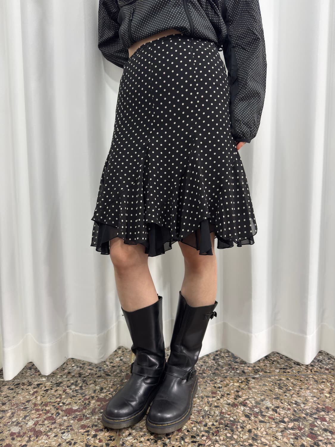 ingni dot design midi skirt 상품이미지1