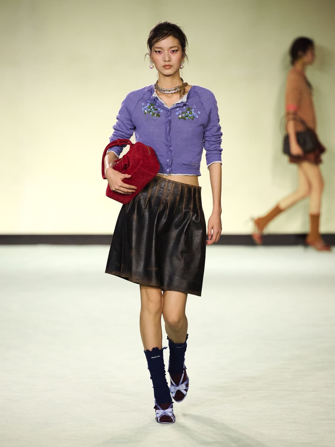 [F]슈슈통 26ss 로고 삭스 부츠/네이비 상품이미지6