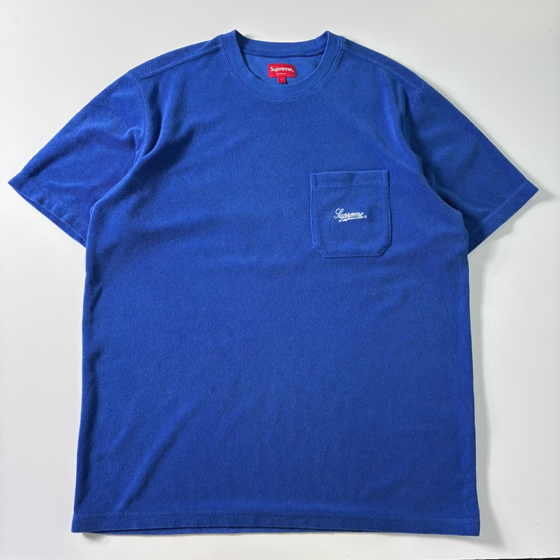 Supreme  슈프림 테리 포켓 블루 반팔티셔츠  상품이미지2