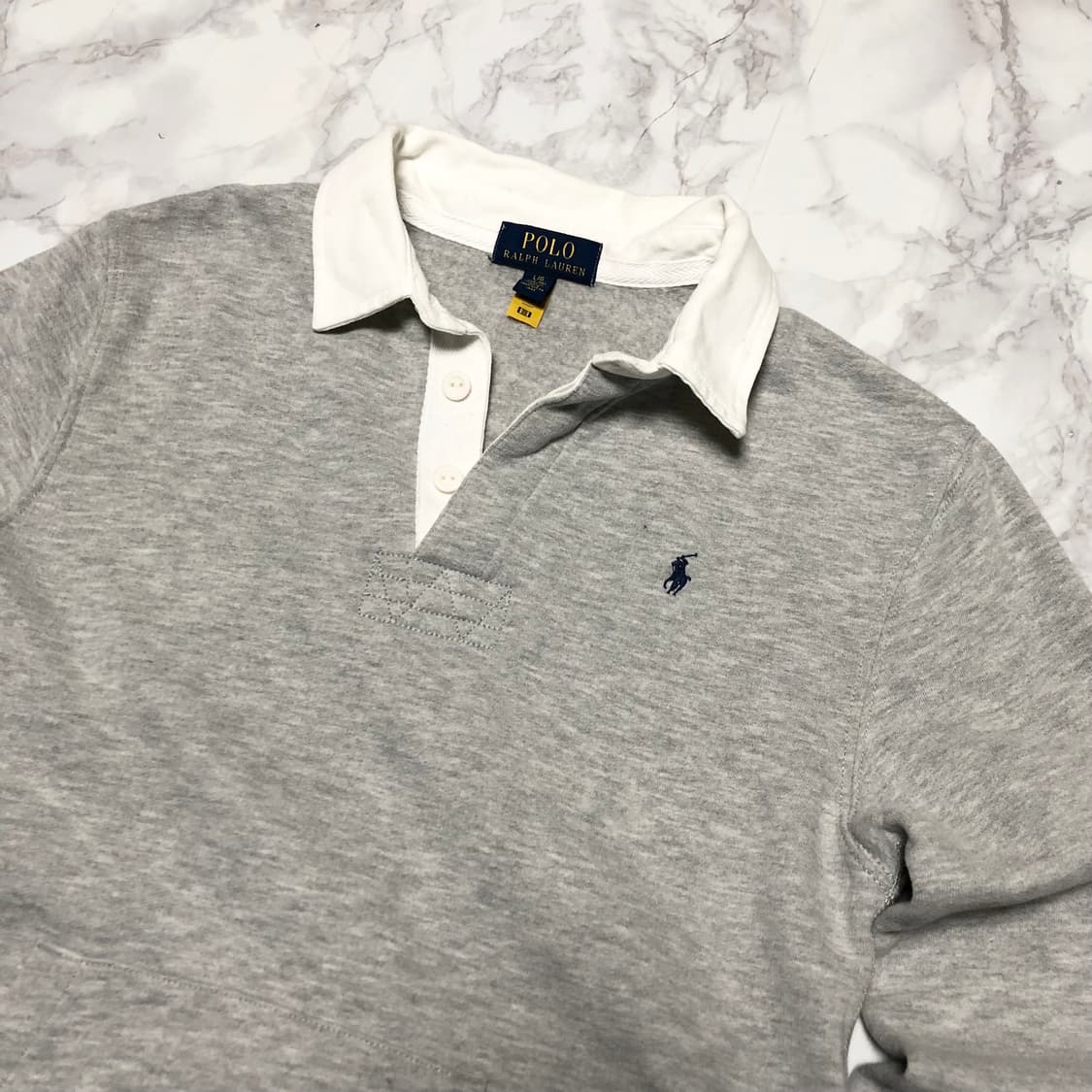 폴로 랄프로렌 럭비 티셔츠 기모 거의새거 상품이미지2