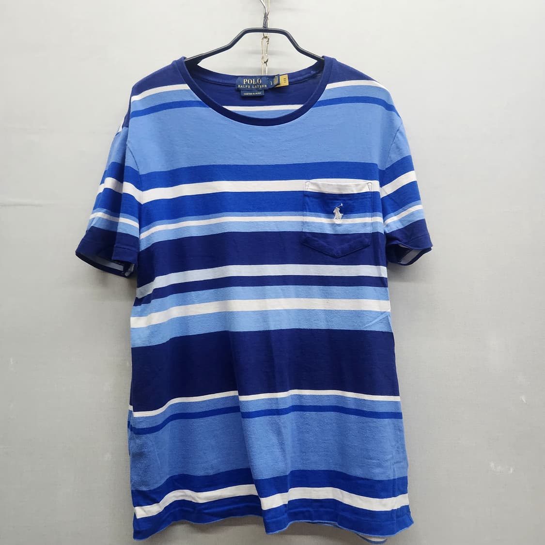 QR 폴로랄프로렌 스트라이프 원포켓 반팔 L 상품이미지1