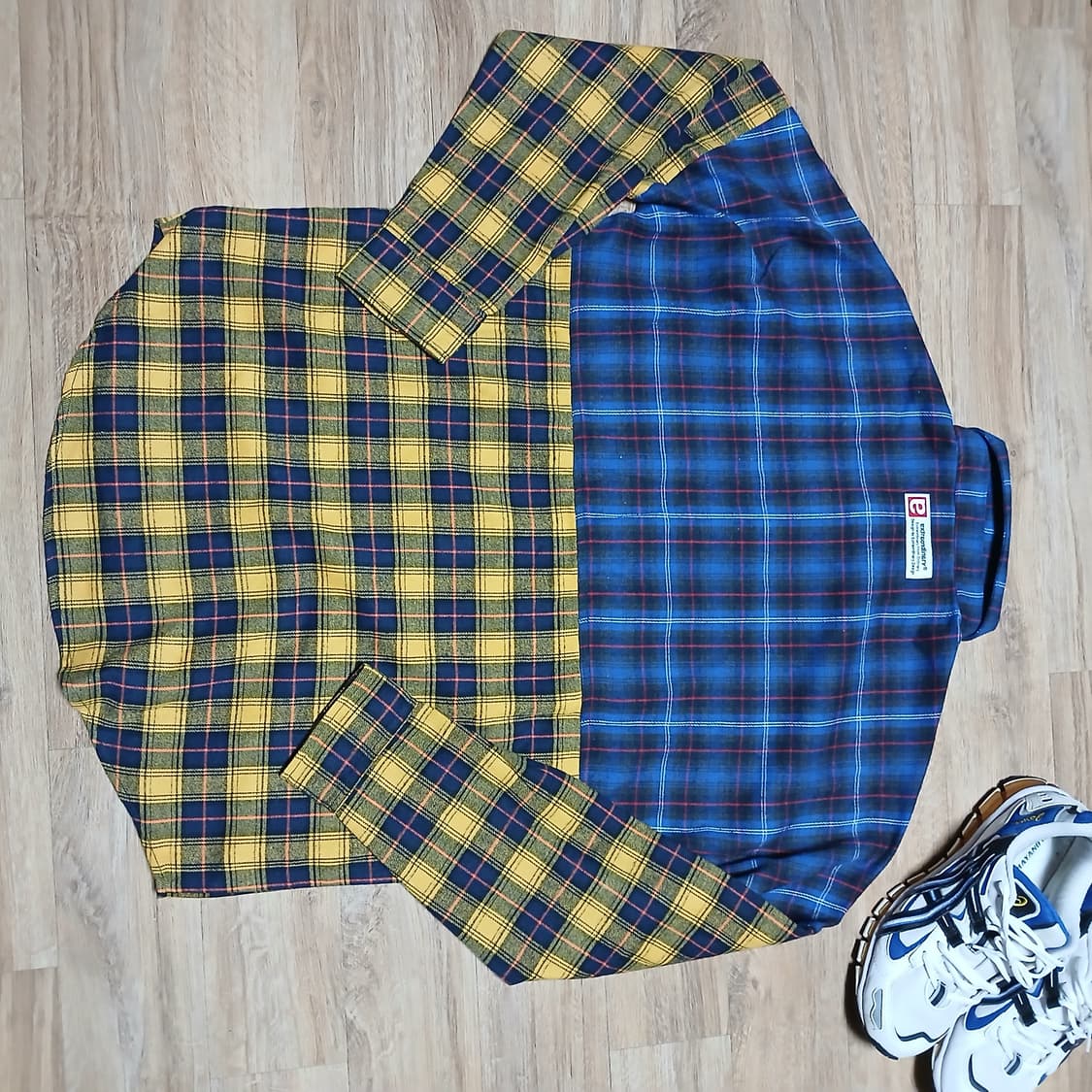 택붙은 미사용 엑스트라오디너리 셔츠 체크 남방 상품이미지9